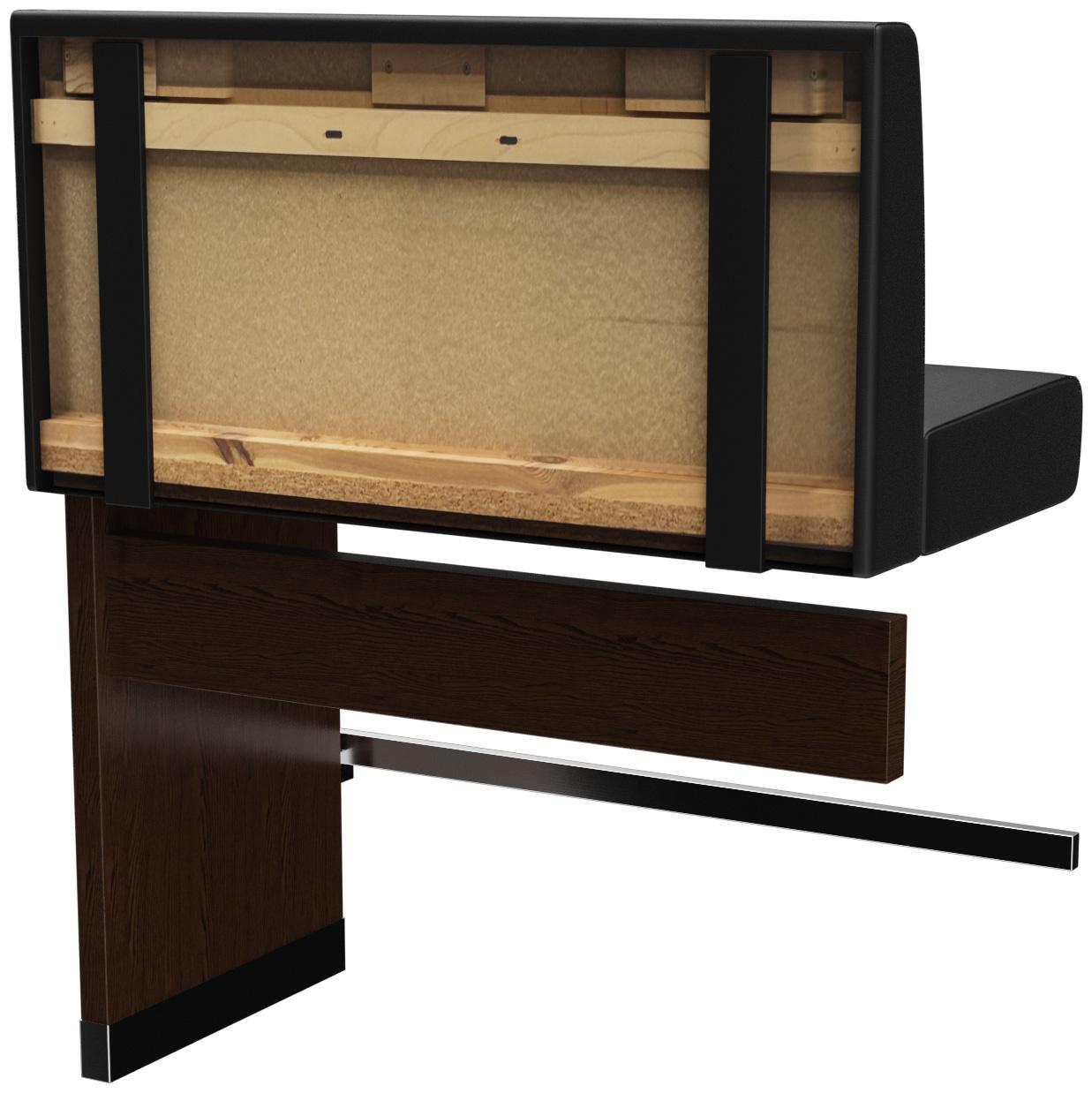 Abbildung Anbau-/Abschlusselement 100 cm H-Line Schrägansicht