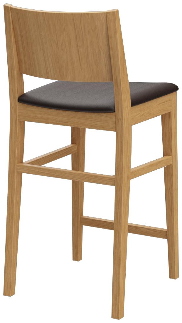 Abbildung halbhoher Hocker Quin Schrägansicht