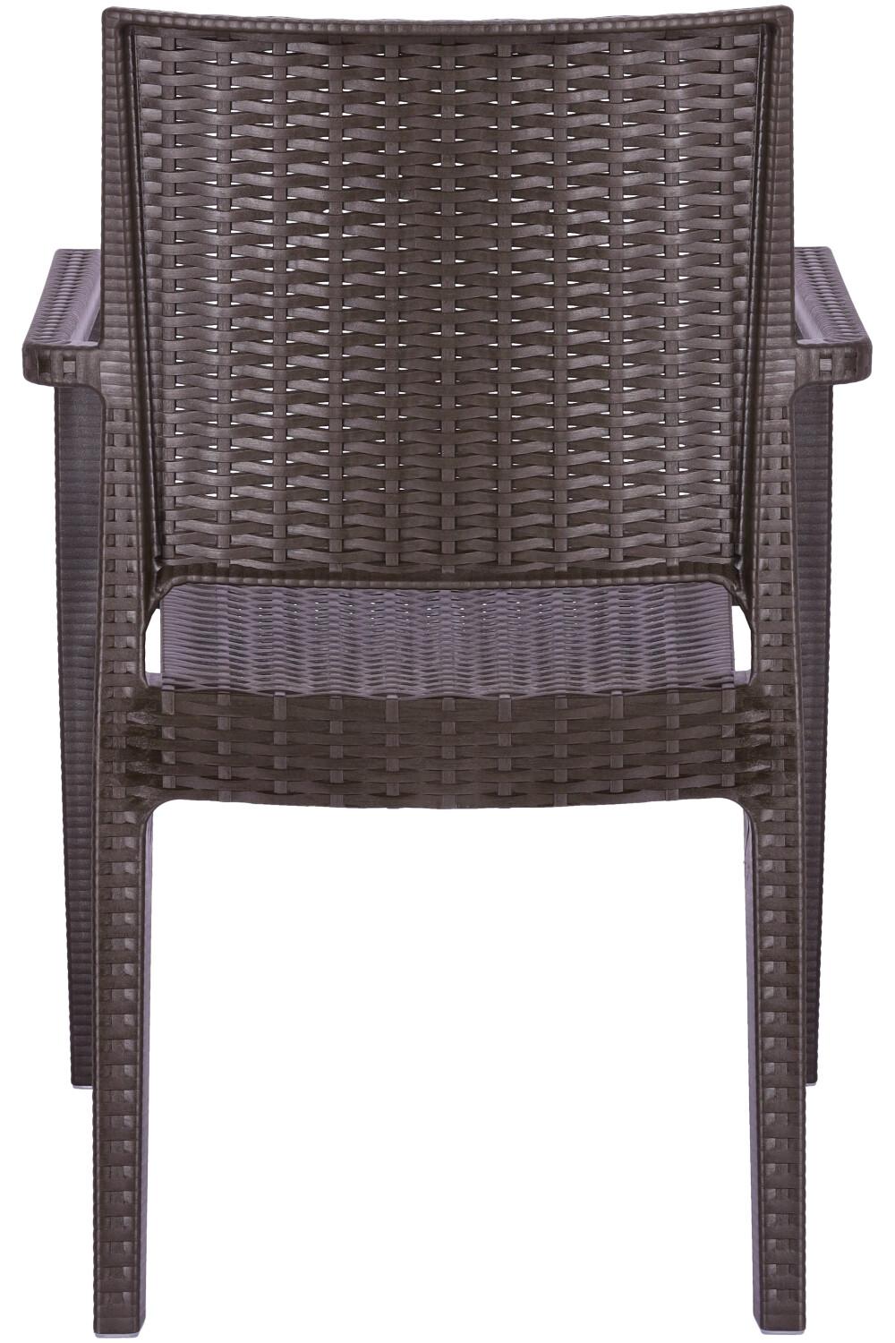 Abbildung Chaise à accoudoirs Erik Rückansicht