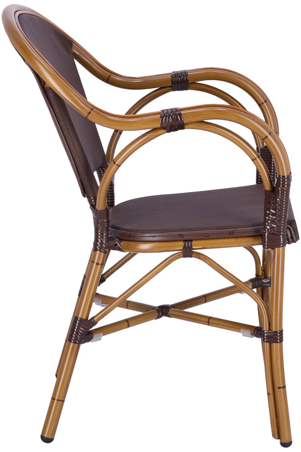 Abbildung Chaise à accoudoirs Malou Seitenansicht