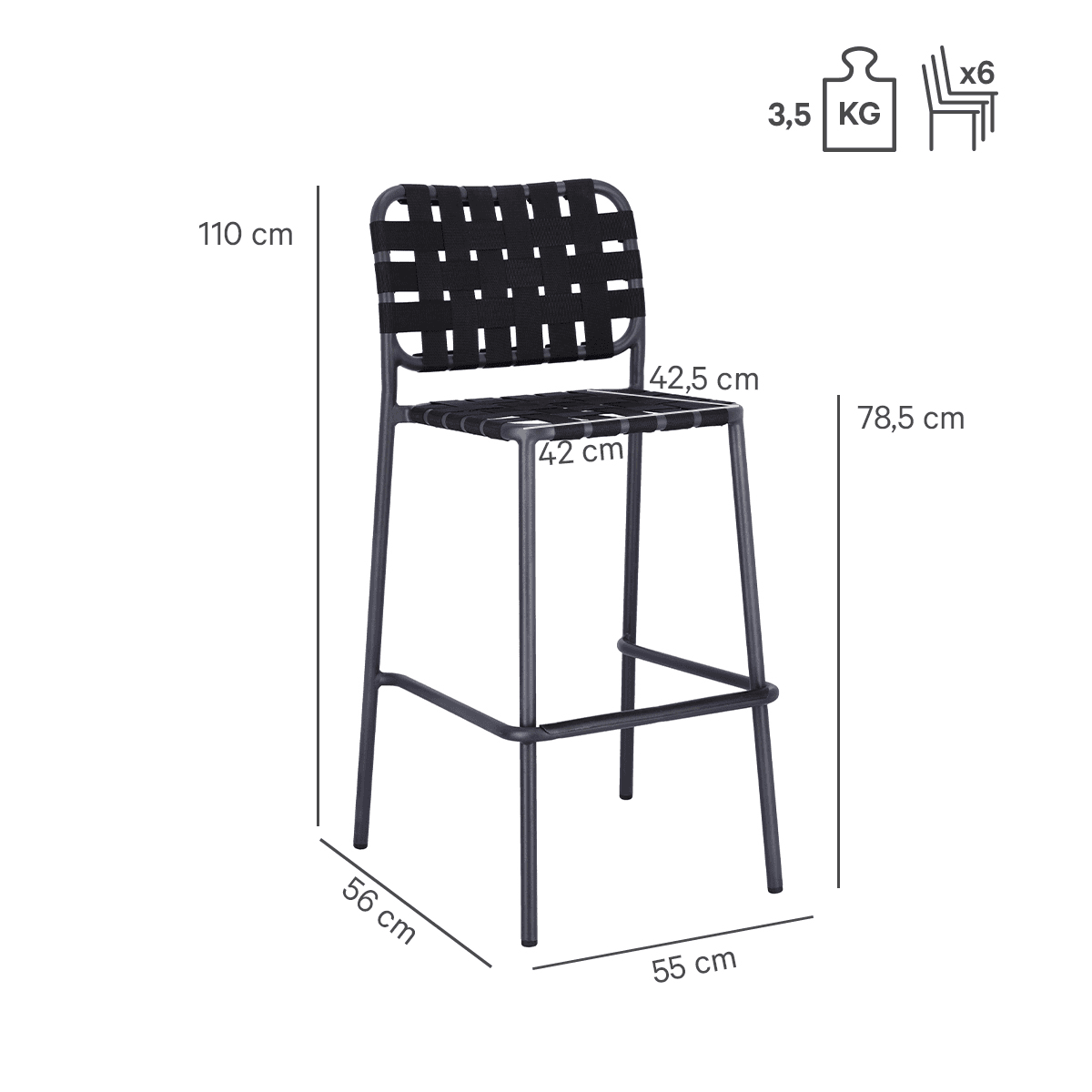 Abbildung Tabouret de bar Brigo