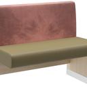 Abbildung Anbau-/Abschlusselement 100 cm H-Line Schrägansicht