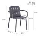 Abbildung Chaise à accoudoirs Hivo