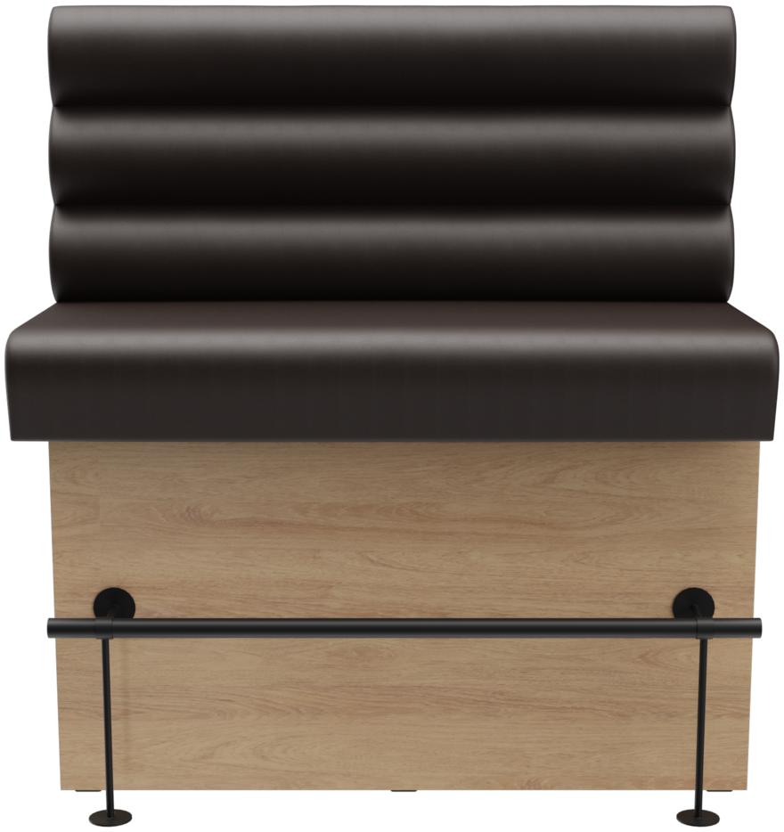 Abbildung Left-hand end element 120 cm Ripple Vorderansicht
