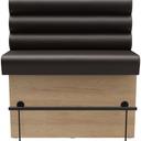 Abbildung Left-hand end element 120 cm Ripple Vorderansicht