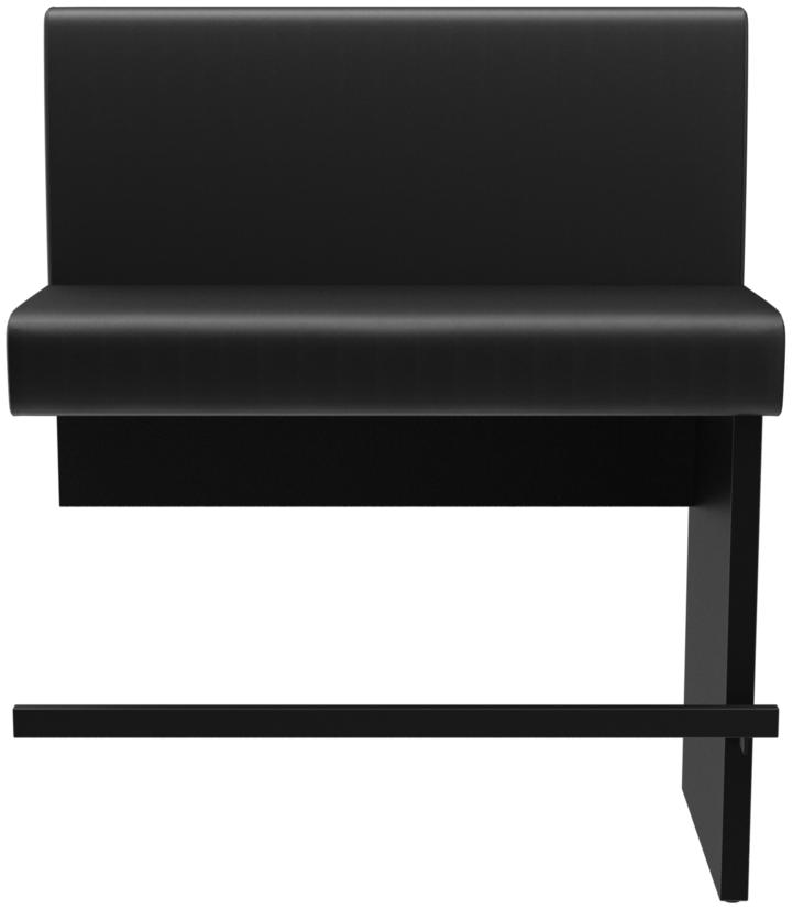 Abbildung Extension/End element 100 cm H-Line Vorderansicht