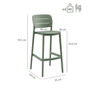Abbildung Tabouret de bar Elira