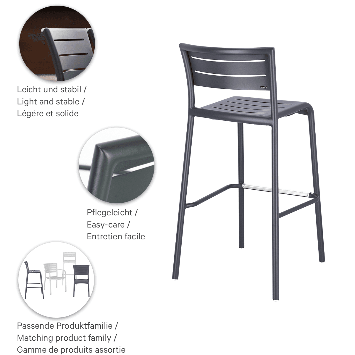 Abbildung Tabouret de bar Helke