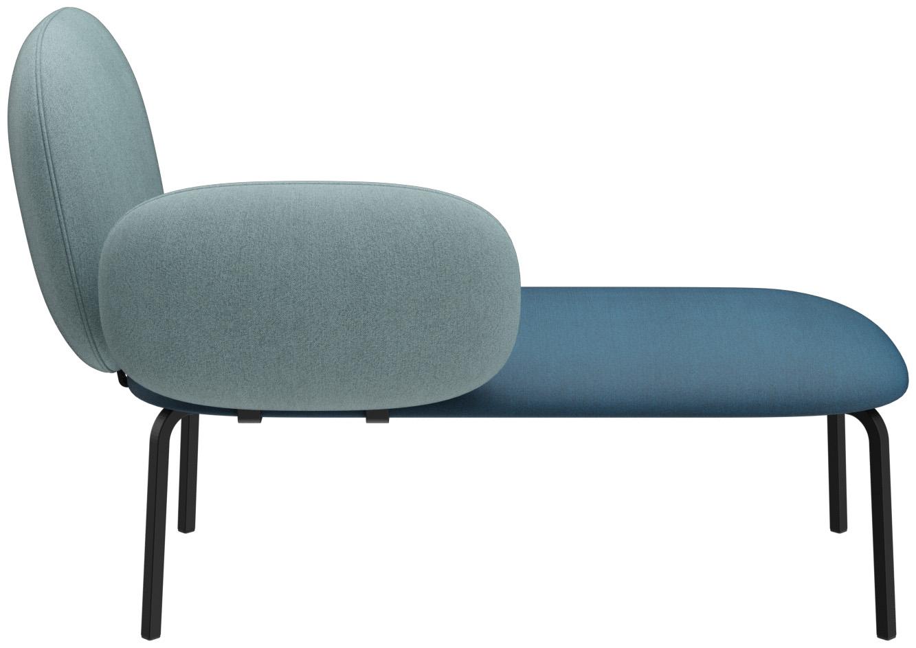 Abbildung Chaise longue rechts Liberty Rückansicht