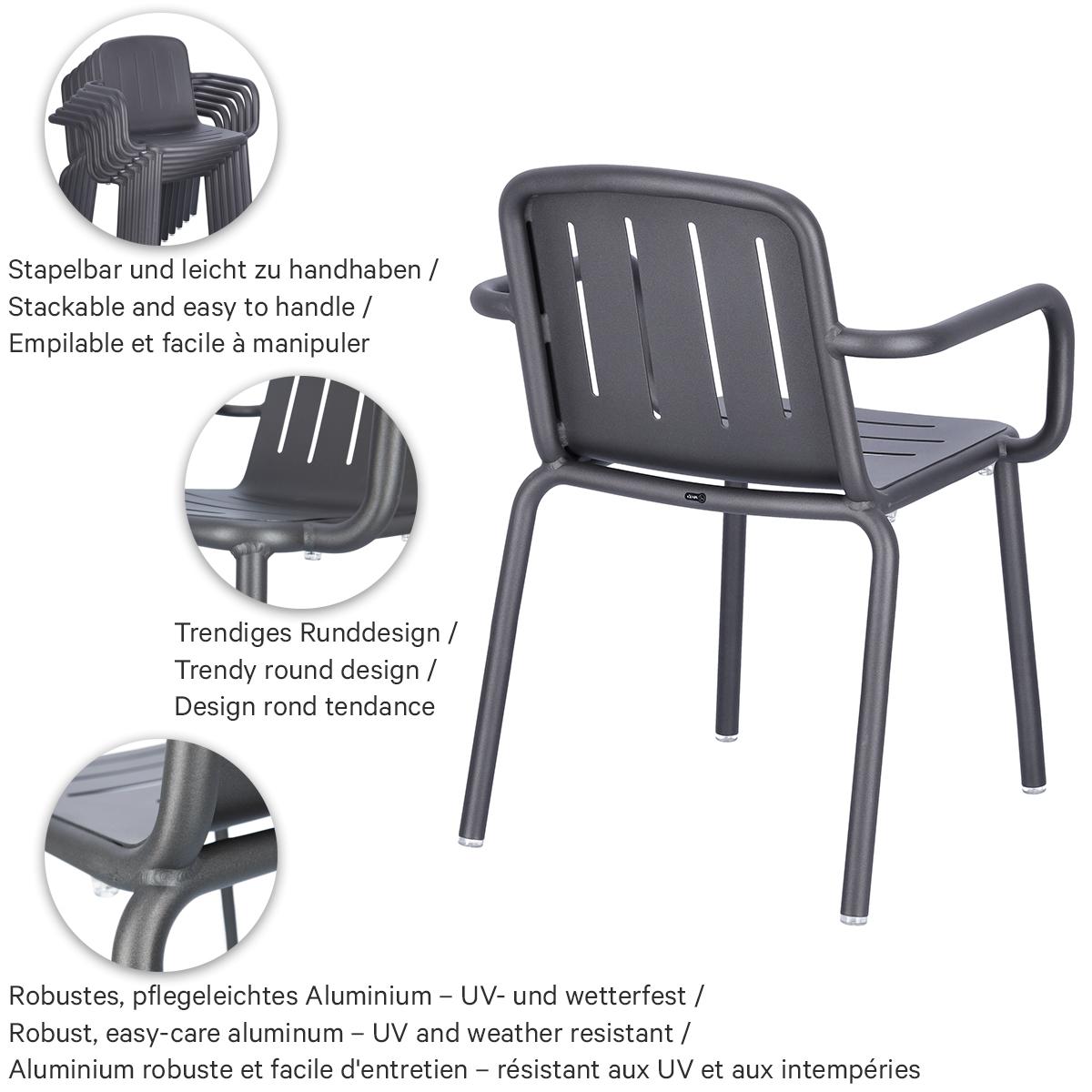 Abbildung Chaise à accoudoirs Hivo