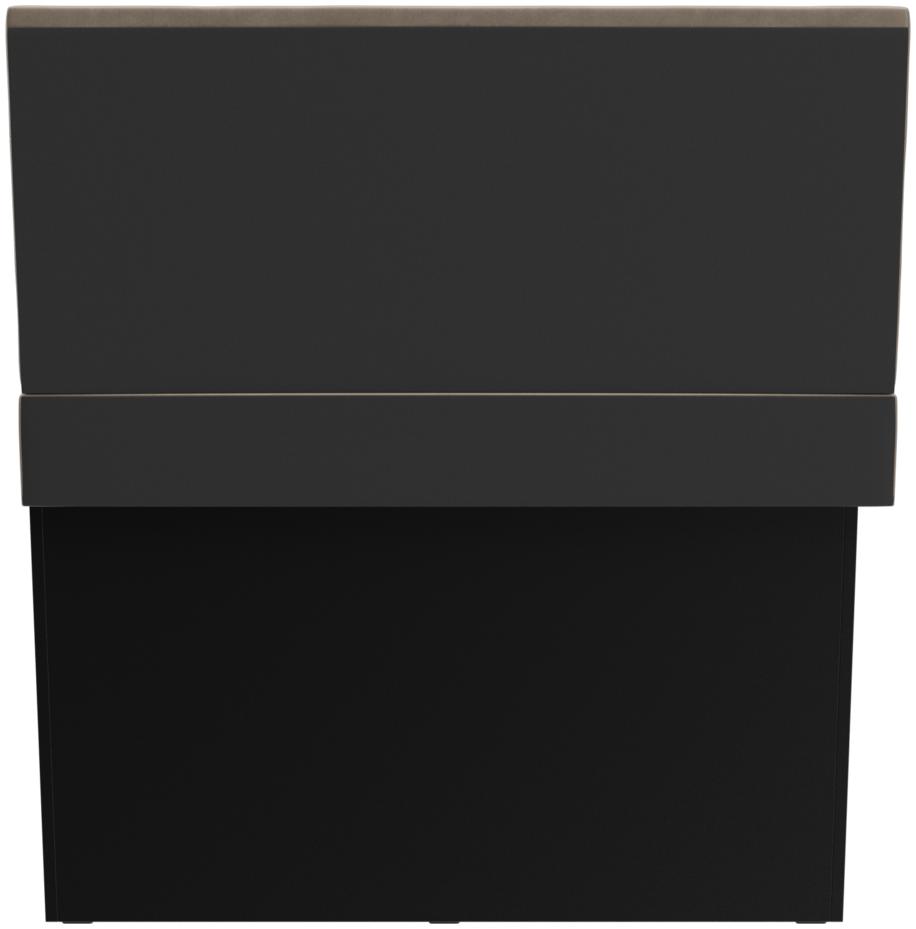 Abbildung Left-hand end element 120 cm Ripple Rückansicht