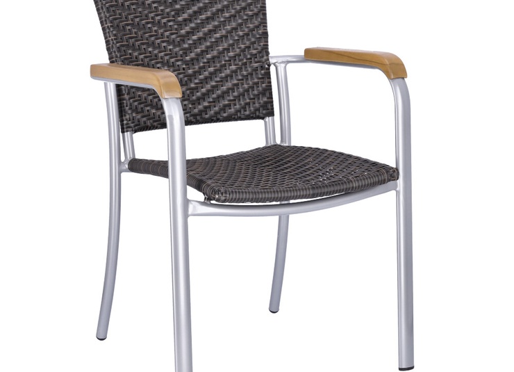 Abbildung Chaise à accoudoirs Teja Schrägansicht