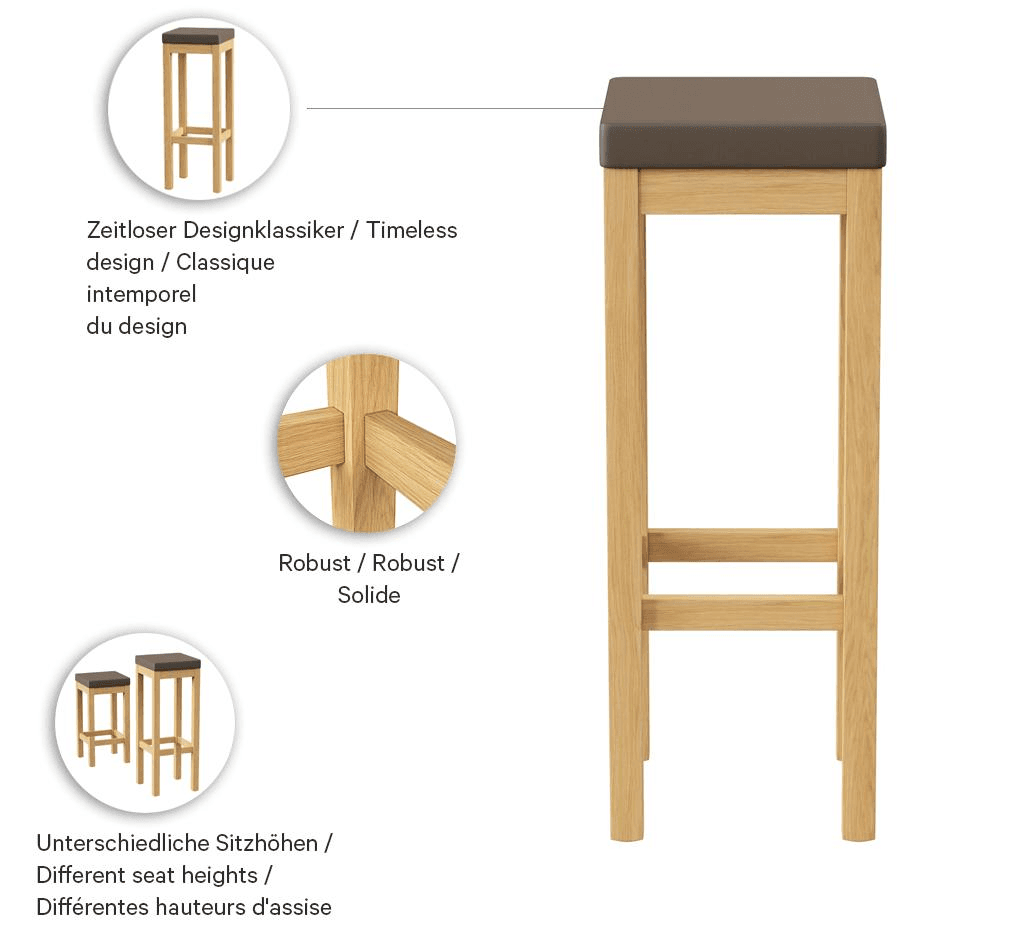 Abbildung Tabouret de bar Delu