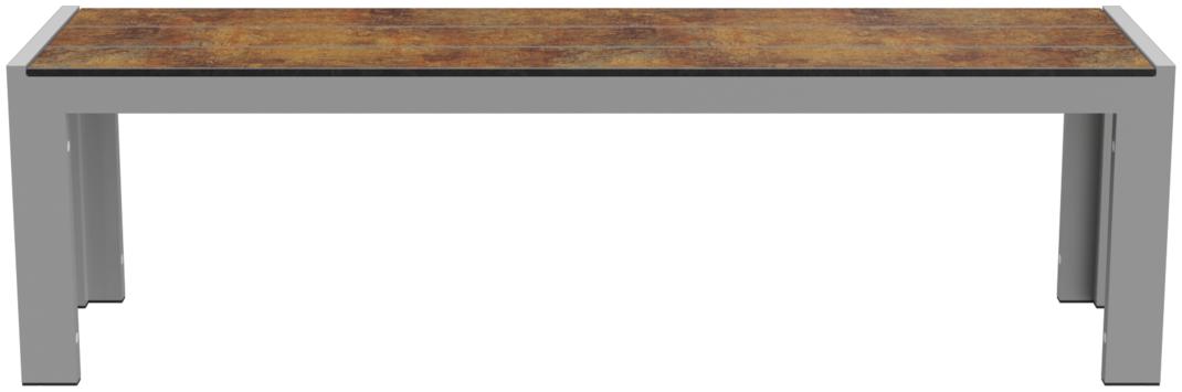 Abbildung 3-seater bench Gates Rückansicht