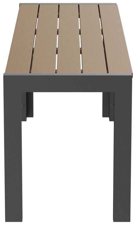 Abbildung 2-Sitzer-Bank Risa Seitenansicht