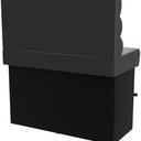Abbildung Right-hand end element 120cm Ripple Schrägansicht