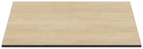 Abbildung Tischplatte Compact Slim Rückansicht