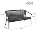 Abbildung 2-Sitzer Lounge Zaki