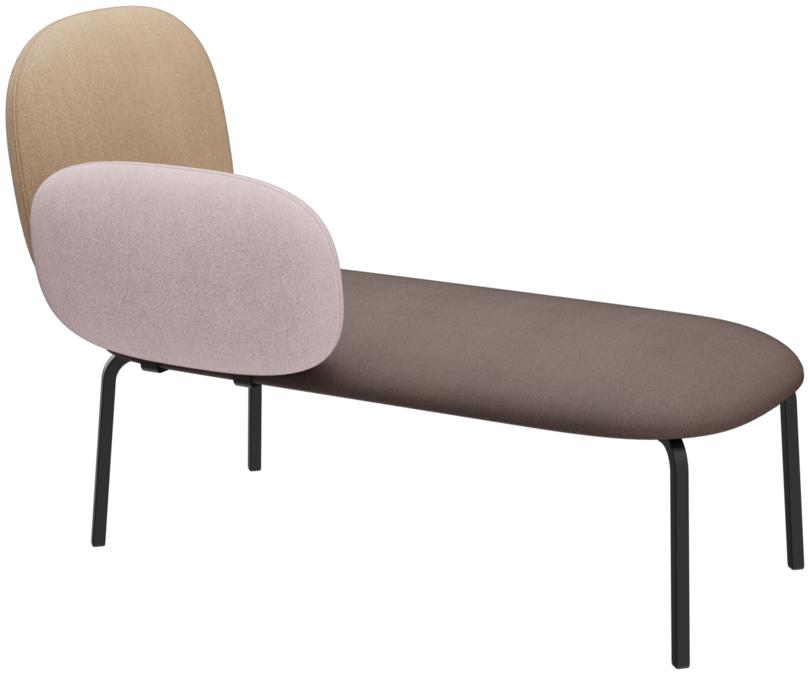 Abbildung Right-hand chaise longue Liberty Schrägansicht
