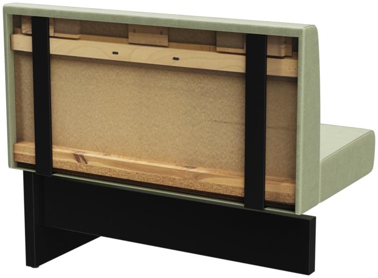 Abbildung Extension/End element 100 cm H-Line Schrägansicht