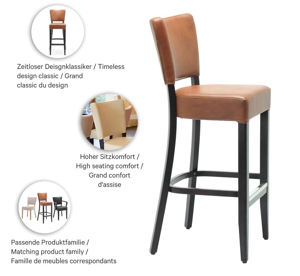 Abbildung Tabouret de bar Damara