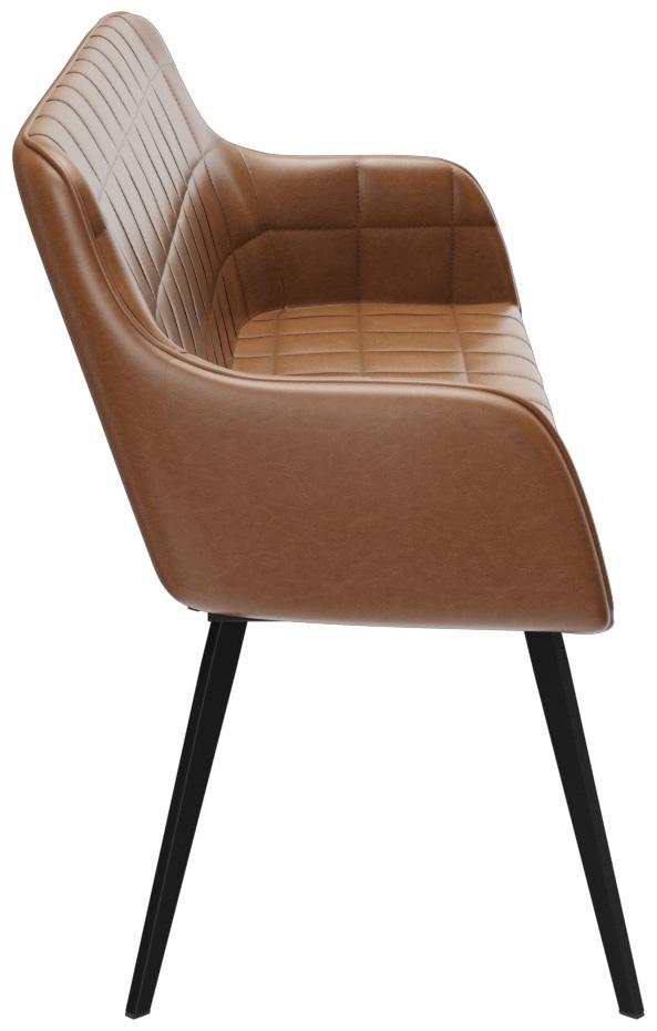 Abbildung 2-seater dining table height Romy Seitenansicht