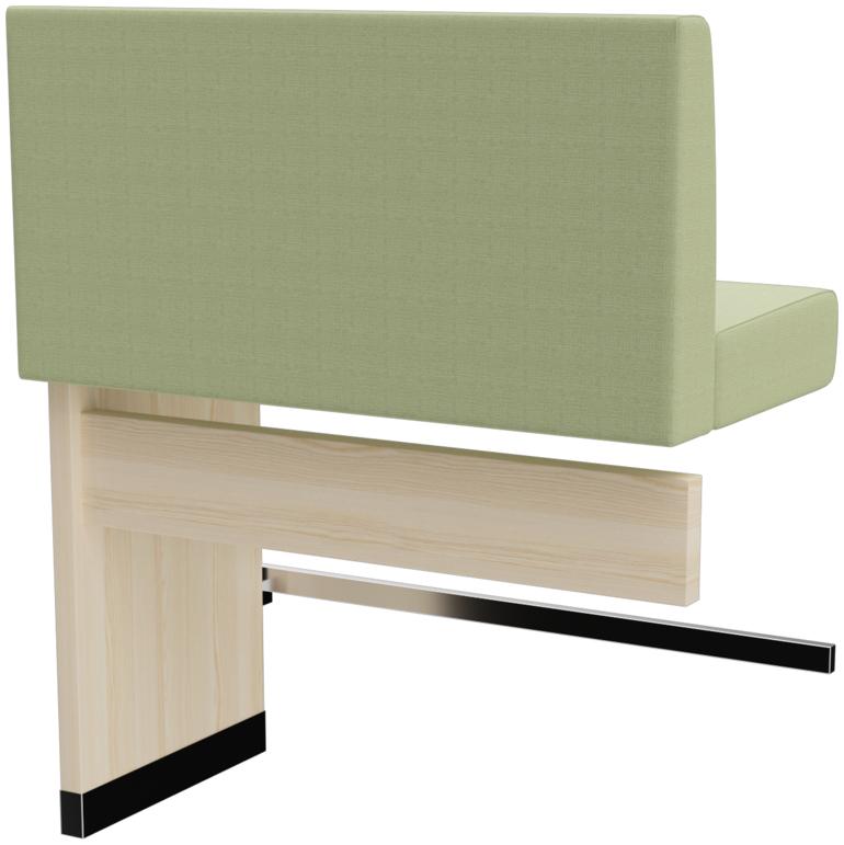 Abbildung Extension/End element 100 cm H-Line Schrägansicht