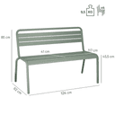 Abbildung banc 2 places Heco