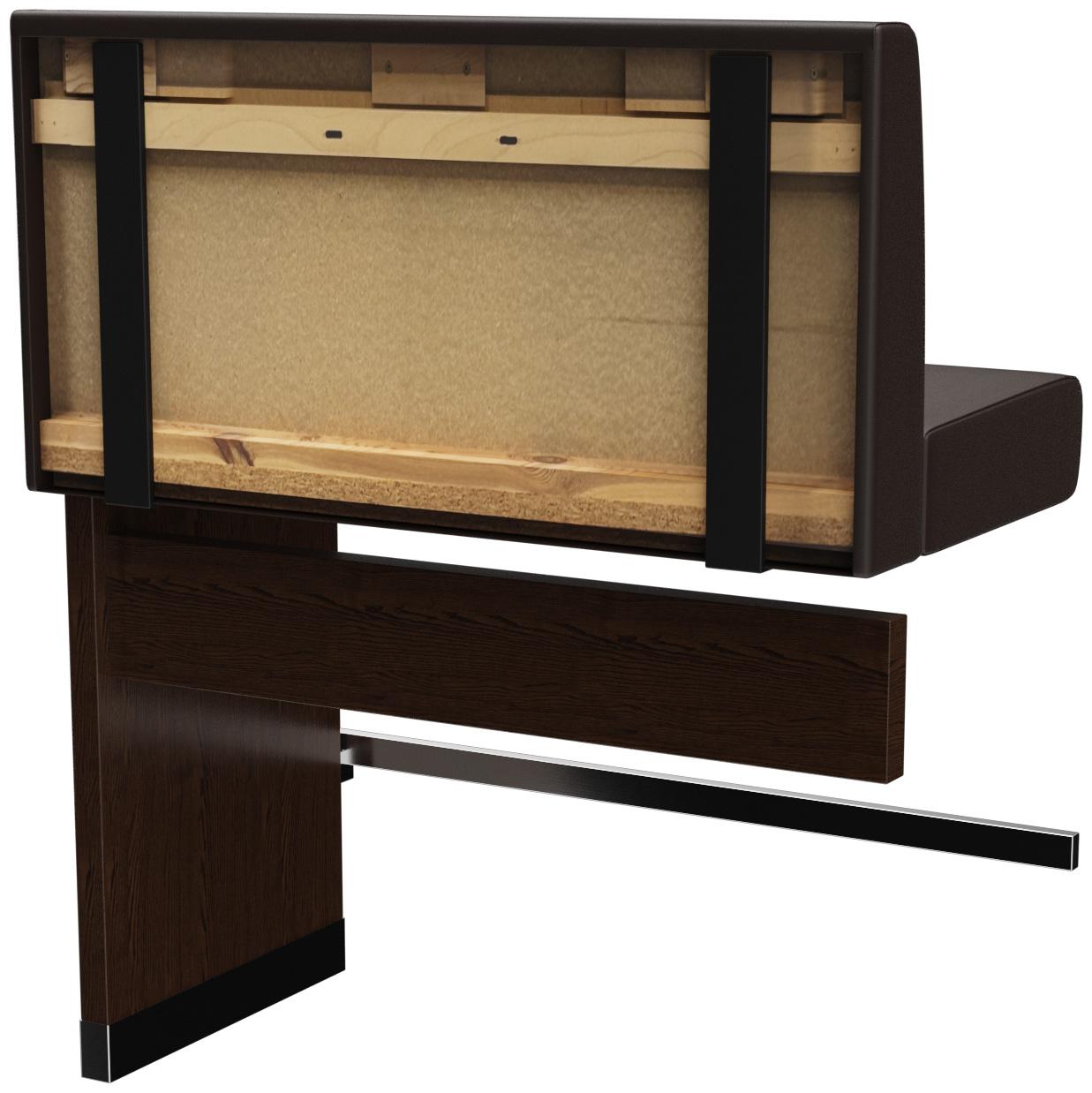 Abbildung Anbau-/Abschlusselement 100 cm H-Line Schrägansicht