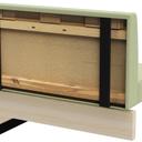 Abbildung Anbau-/Abschlusselement 100 cm H-Line Schrägansicht