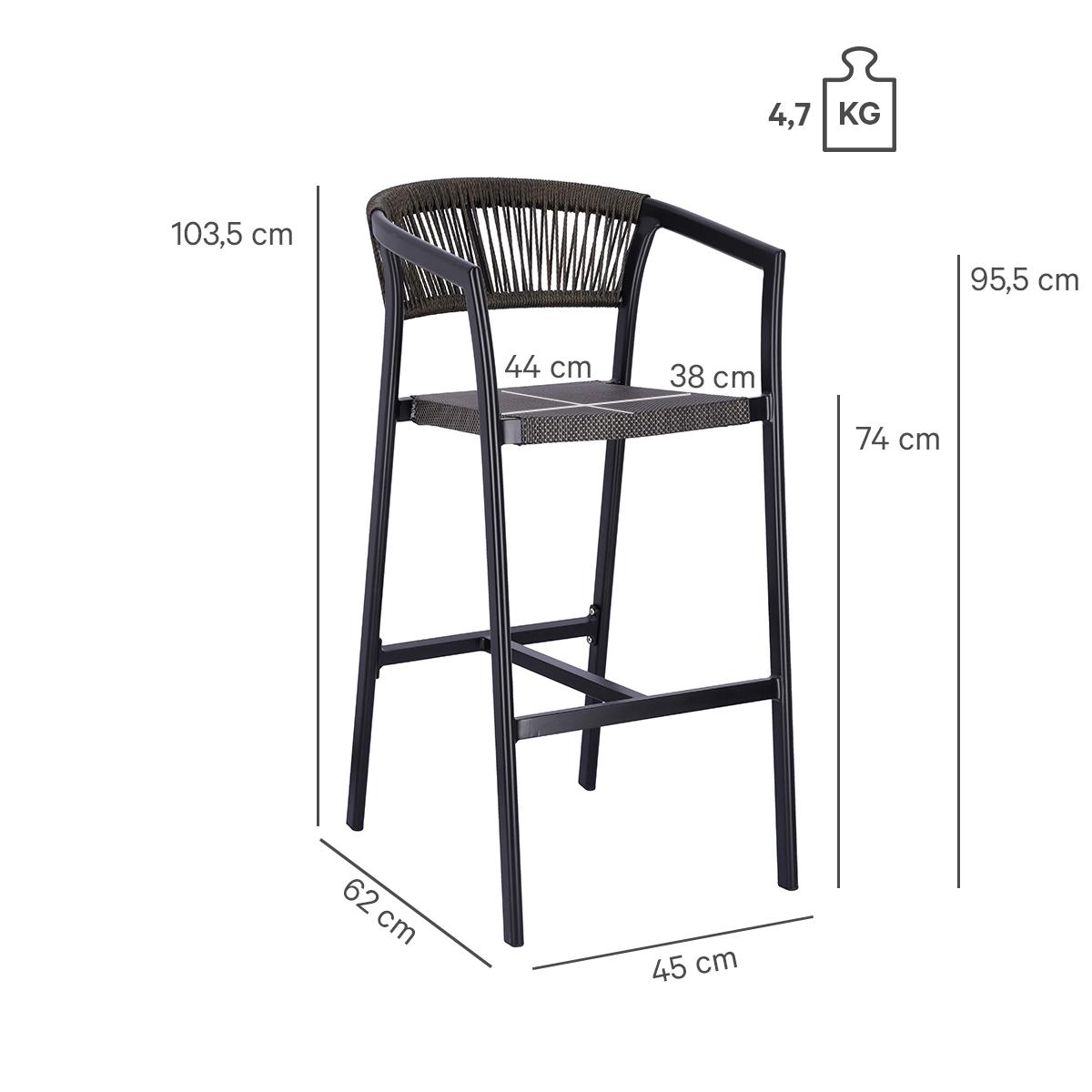 Abbildung Tabouret de bar Malida