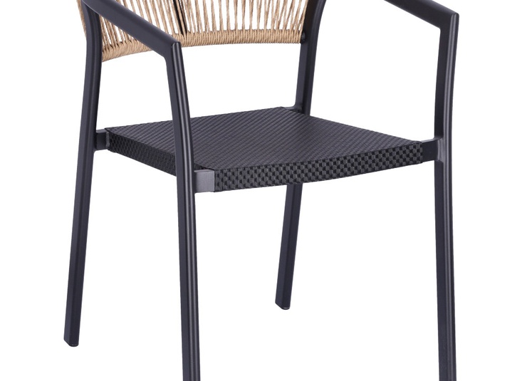 Abbildung Chaise à accoudoirs Malida Schrägansicht