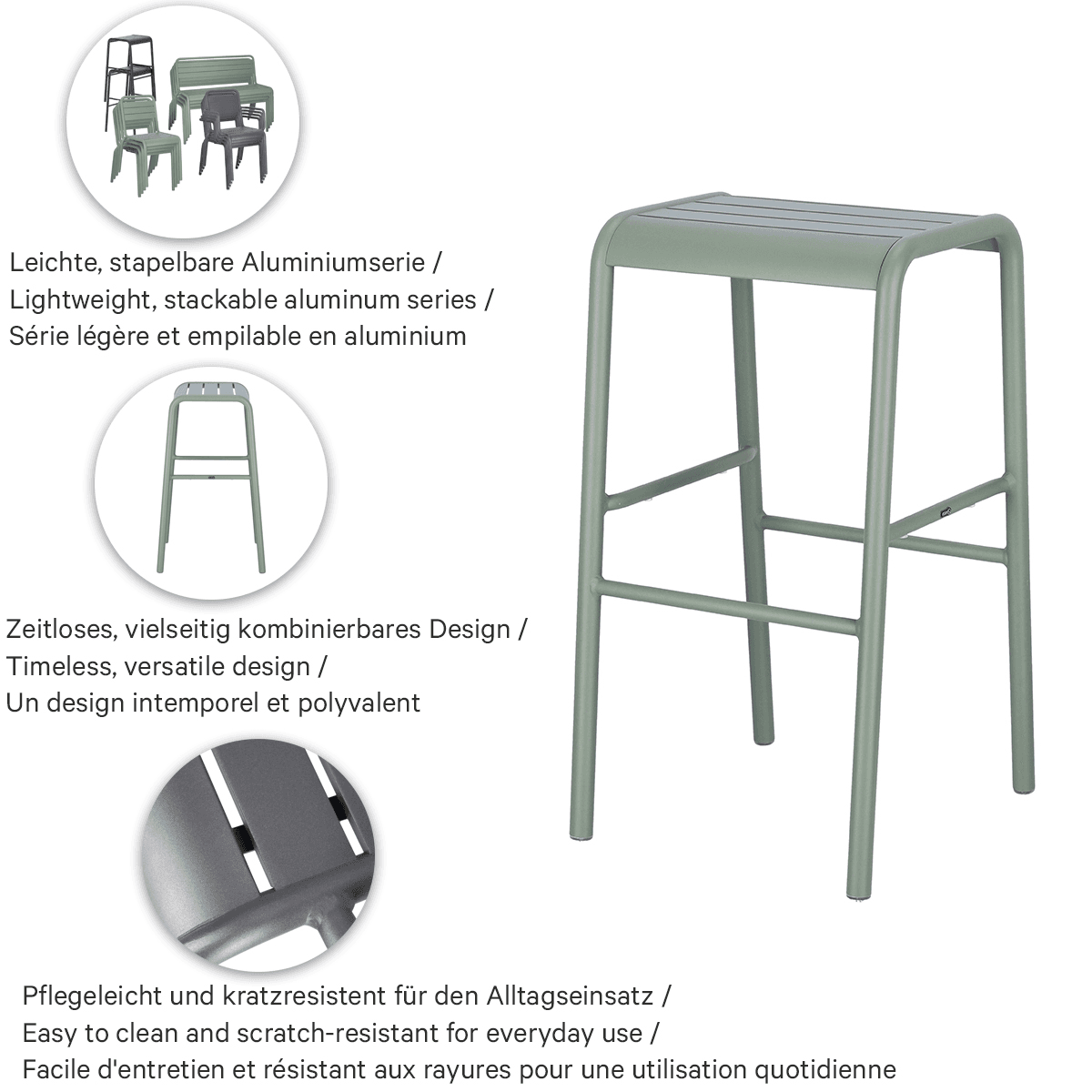 Abbildung Tabouret de bar Heco