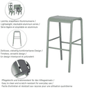Abbildung Tabouret de bar Heco
