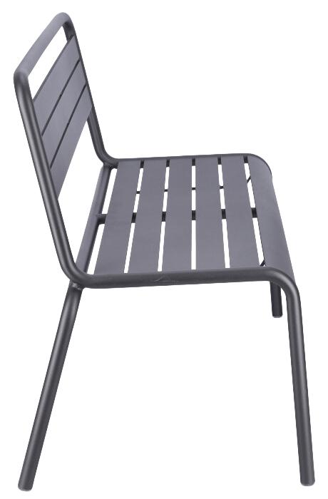 Abbildung 2-Sitzer-Bank Heco Seitenansicht