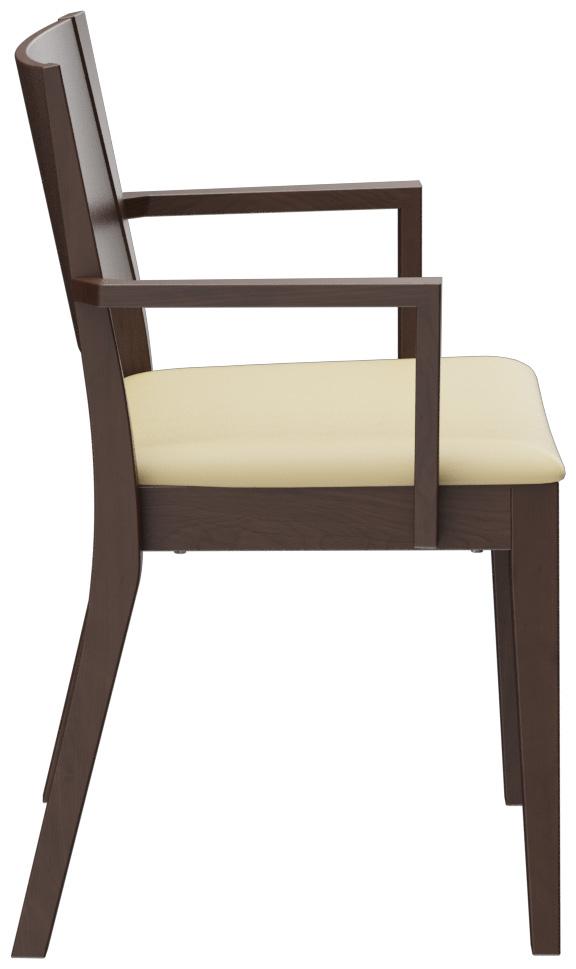 Abbildung Chaise à accoudoirs Quin Seitenansicht