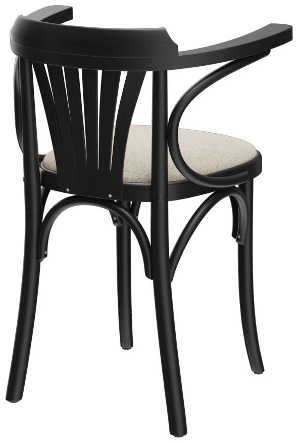 Abbildung Chaise à accoudoirs Greta Schrägansicht