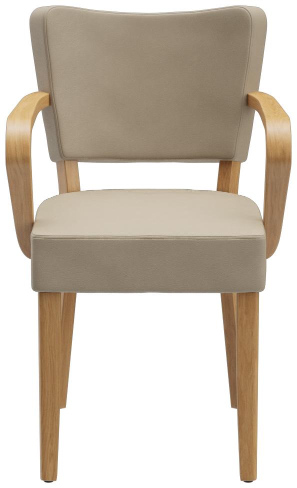 Abbildung Chaise à accoudoirs Damara Vorderansicht