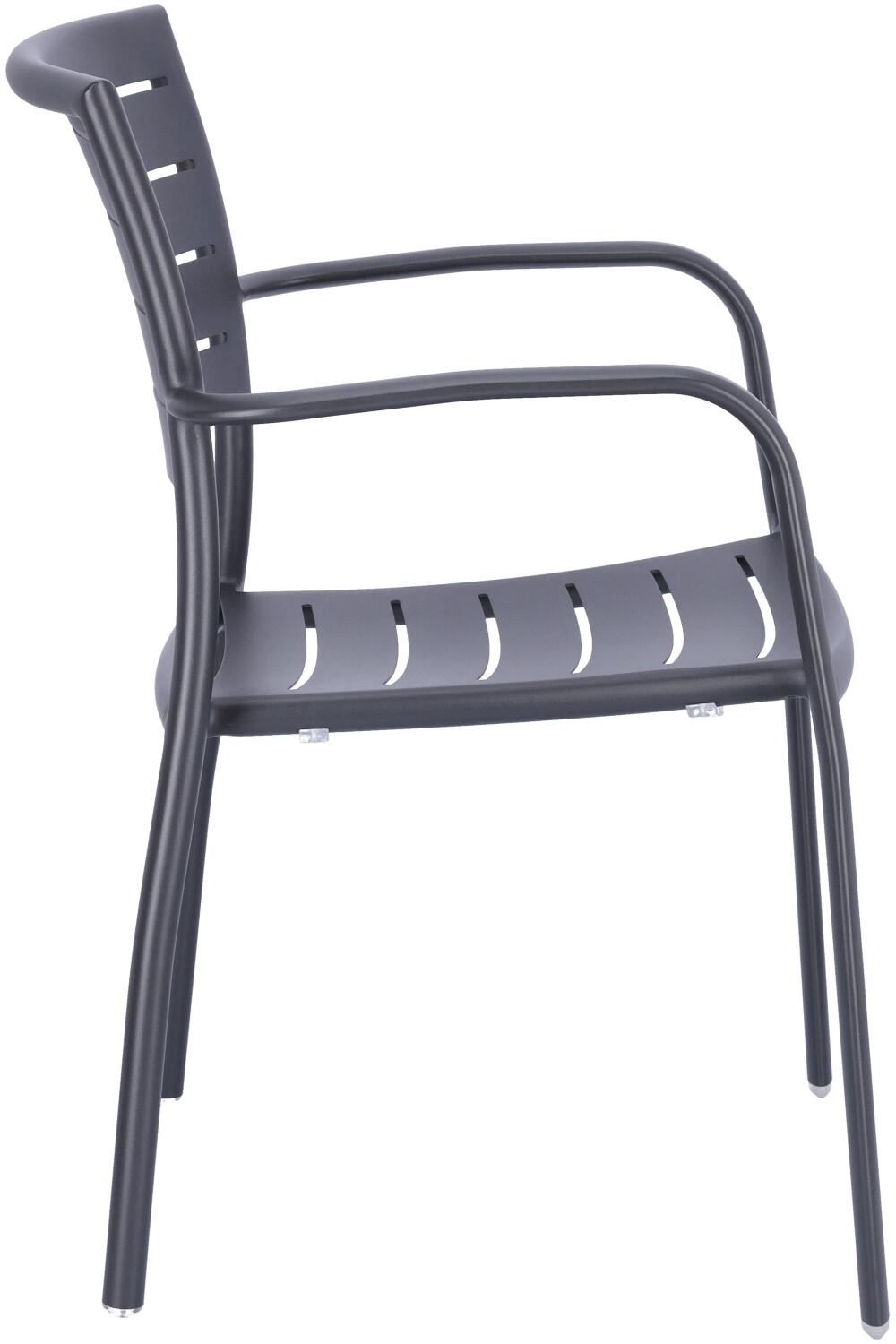 Abbildung Chaise à accoudoirs Helke Seitenansicht