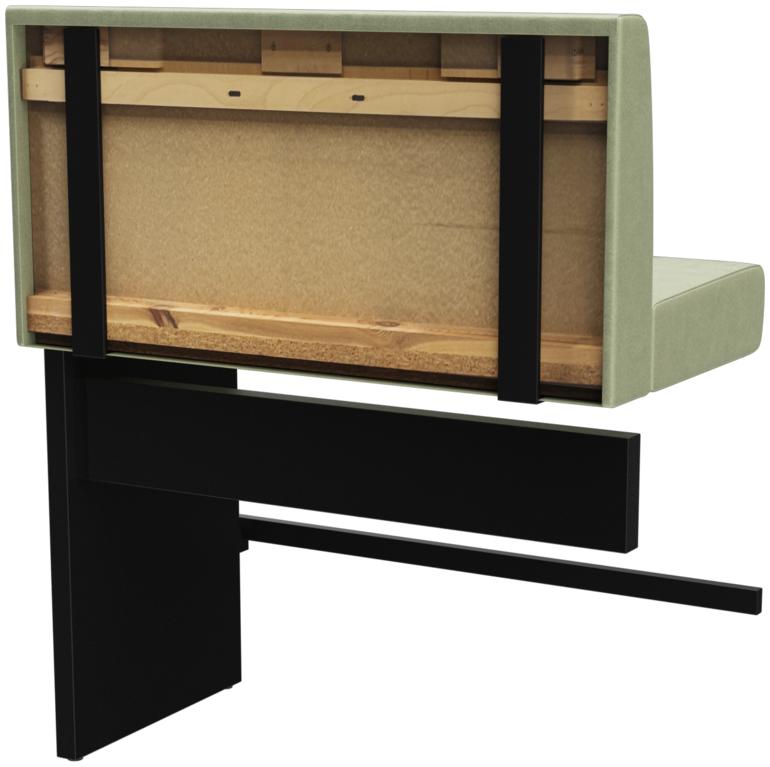 Abbildung Extension/End element 100 cm H-Line Schrägansicht