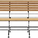 Abbildung 3-seater bench Valentin Vorderansicht