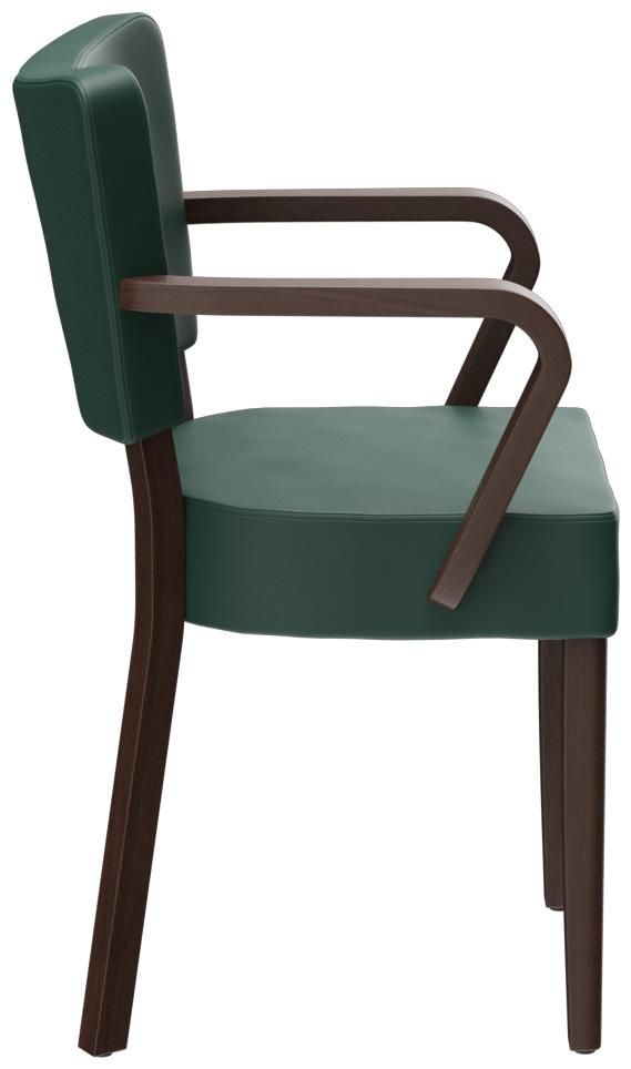 Abbildung Chaise à accoudoirs Damara Seitenansicht