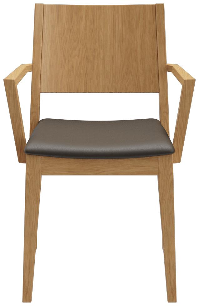 Abbildung Chaise à accoudoirs Quin Vorderansicht