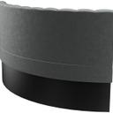 Abbildung Abschlusselement rechts rund Felipa Rückansicht