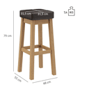 Abbildung Tabouret de bar Wanto