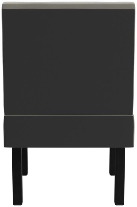 Abbildung Left-hand end element 60 cm Ripple Rückansicht
