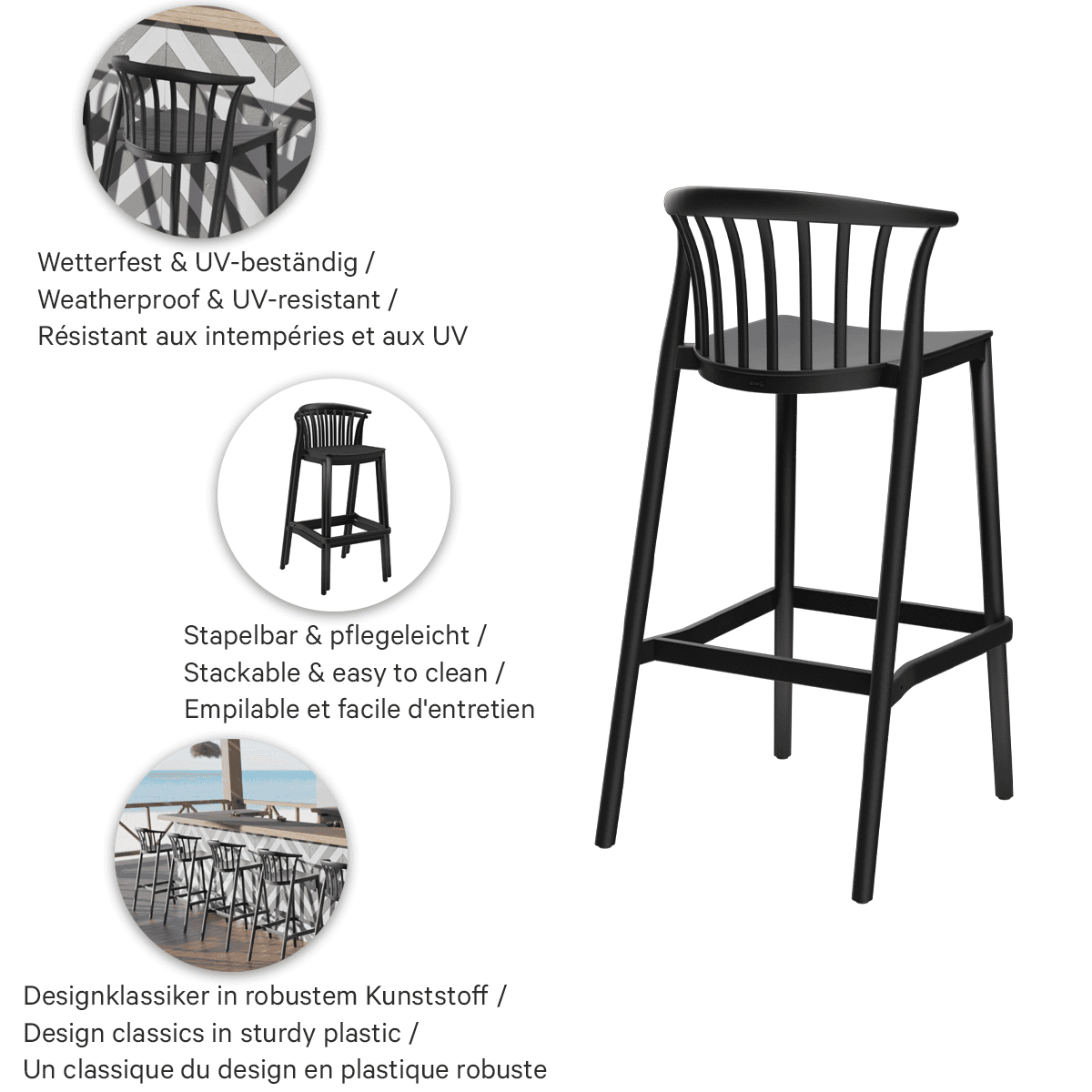 Abbildung Tabouret de bar Esina
