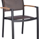 Abbildung Chaise à accoudoirs Tano Schrägansicht