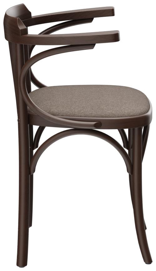 Abbildung Chaise à accoudoirs Greta Seitenansicht