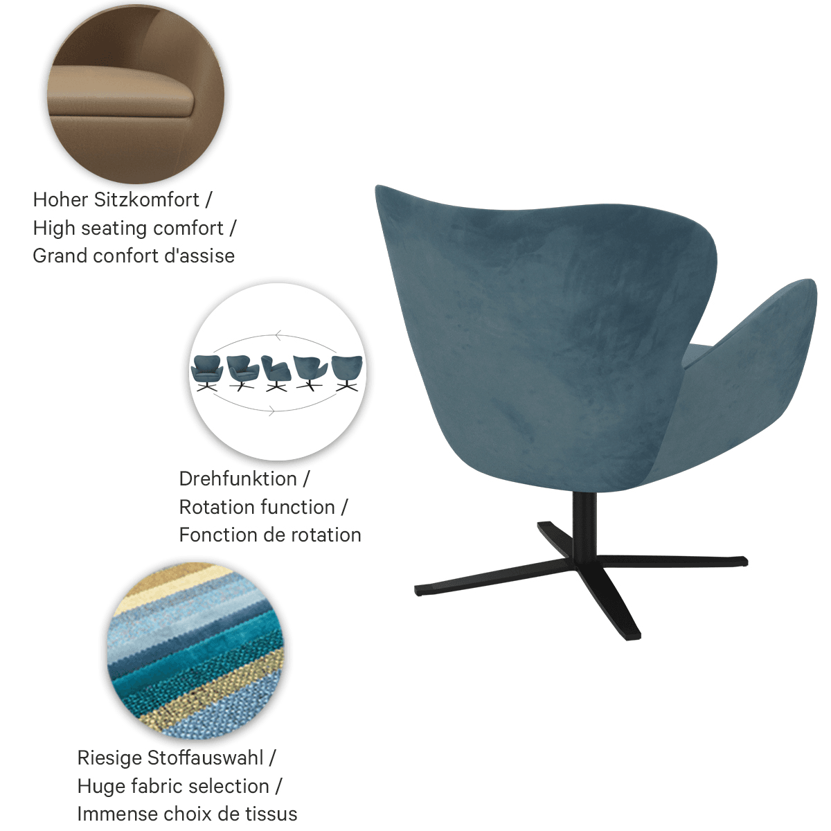 Abbildung fauteuil Gwen